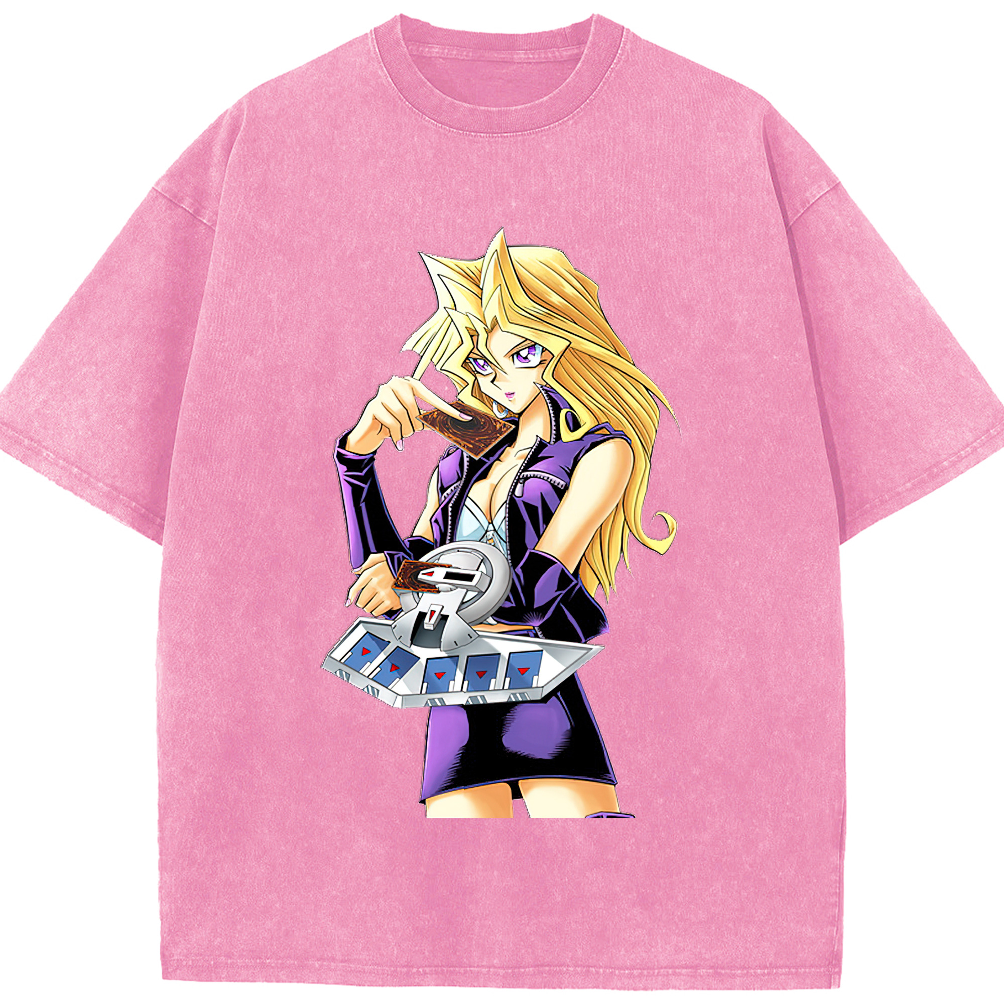 （画像用） 遊☆戯☆王 Yu-Gi-Oh! 綿100% ヴィンテージ風 半袖Tシャツ（フロントプリント）
